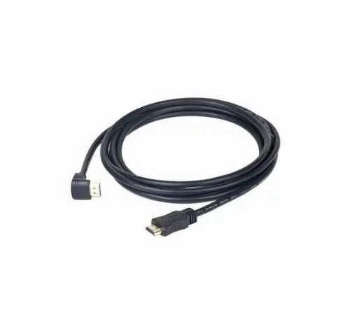 Gembird HDMI v2.0 90 degrees male to straight male connectors кабел 19 pins gold-plated connectors 1.8m bulk