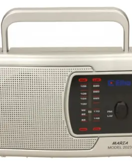 Alternative view of Eltra MARIA radio Silver