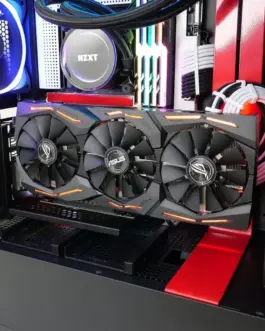 Alternative view of Универсален брекет и кабел за вертикален монтаж за видео карта CableMod PCIe x16, 1x DisplayPor