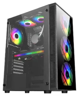 Кутия за компютър FSP CMT192 TG ATX Mid Tower Черна