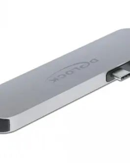 Alternative view of Докинг станция Delock, За MacBook, HDMI 4K, USB-A, USB-C, PD, Сива