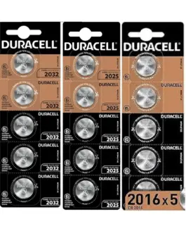 Бутонна батерия DURACELL CR2016 3V 5 бр. в блистер Литиева /цена за 1
