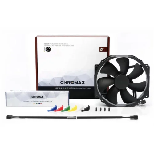 Alternative view of Вентилатор Noctua NF-A15HS PWM chromax black swap 150x140x25mm
