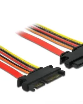 Удължителен кабел SATA III DeLock SATA 6 Gb/s 22 pin мъжко - SATA 22 pin женско (3.3 V + 5 V + 12 V) 20