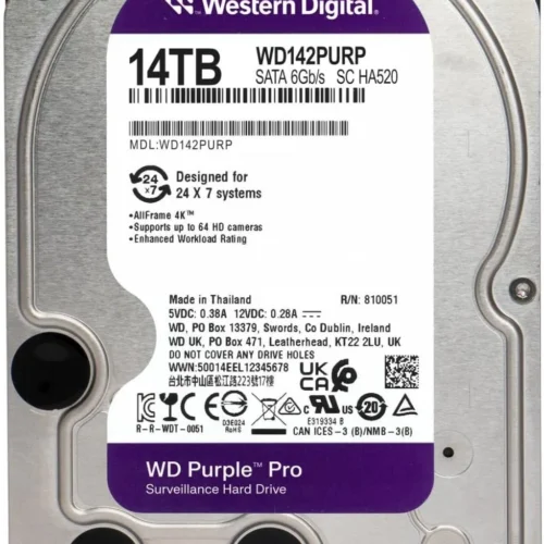 Alternative view of Хард диск WD Purple Pro Surveillance, 14 TB, 256MB, SATA 3
