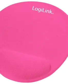 LogiLink Gel подложка за мишка розов