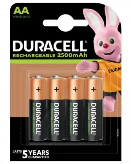 Акумулаторна батерия DURACELL R6 AA 2500mAh NiMH 1.2V 4 бр. в