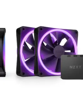 Комплект вентилатори NZXT F120 RGB Duo Black 3бр RGB Контролер