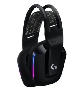 Alternative view of Геймърски слушалки Logitech G733 Lightspeed Wireless RGB, Микрофон, Черни