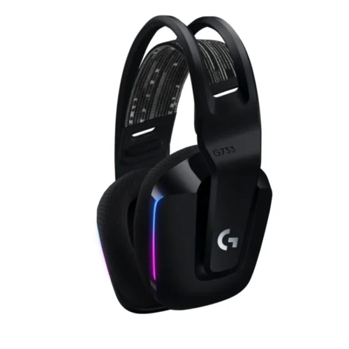 Alternative view of Геймърски слушалки Logitech G733 Lightspeed Wireless RGB, Микрофон, Черни