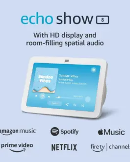 Alternative view of Смарт тонколона Amazon Echo Show 8 (Gen 3), Сензорен екран, Гласов асистент, Бял