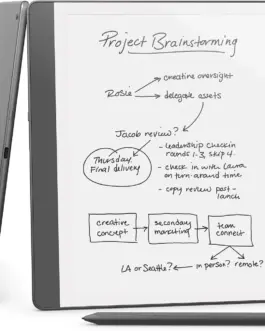 Amazon Kindle Scribe (2024) четец 64GB - 10.2" - с Premium Pen тъмно сив