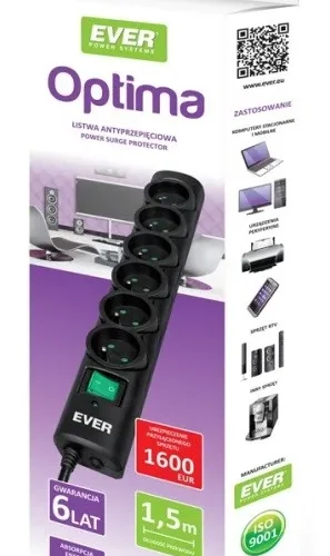 EVER Plug Strip Optima 3m T/LZ08-OPT030/0000