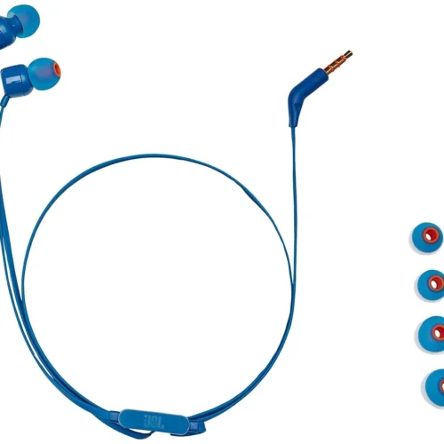 Alternative view of Слушалки JBL T110, In Ear, Син