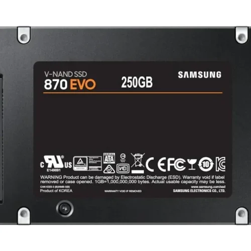 SSD диск SAMSUNG 870 EVO SATA 2.5 250GB SATA 6 Gb/s MZ-77E250B/EU