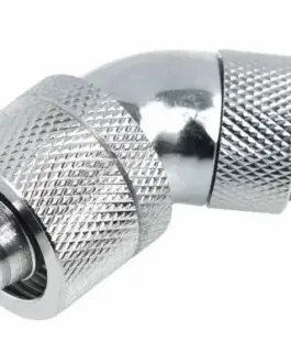 Компресионен фитинг Alphacool 16/10 - G1/4 45° Въртящ се Хром
