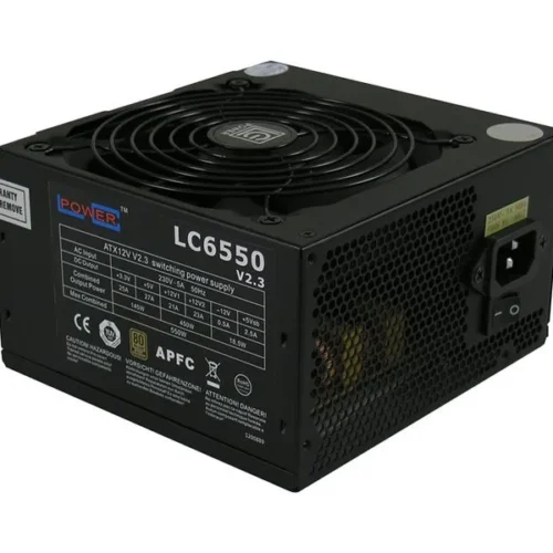 LC-POWER PSU 550W LC6550 V2.3 80+ Bronze 120mm 4 x SATA 4 x PATA 1x PCIe черен Active PFC