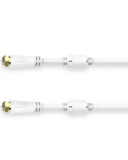 Alternative view of HAMA Коаксиален антенен кабел SAT, F-Plug - F-Plug, 1,5 m, 100 dB, 205251