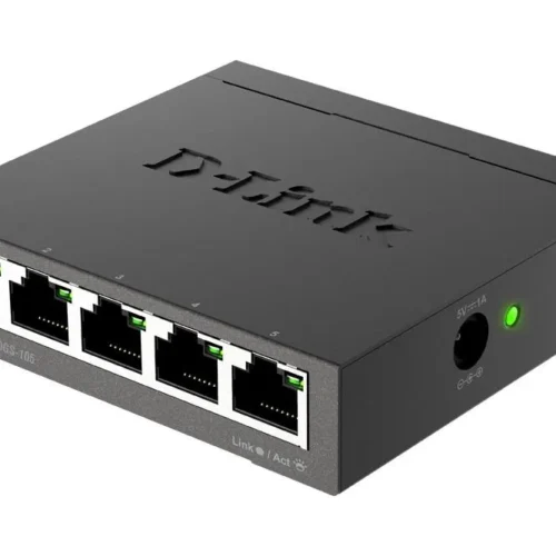 Alternative view of Суич D-Link DGS-105/E, 5 портов, 10/100/1000, Gigabi, метален корпус