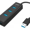 Unitek HUB 4x USB 3.0; BC1.2; черен; Y-3089
