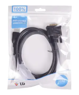Alternative view of TB HDMI-DVI кабел 1.8 m. gold platted, DVI 24+1