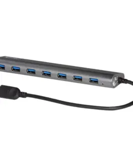 i-tec USB 3.0 Metal HUB Charging - 7 ports захранващ блок/charging