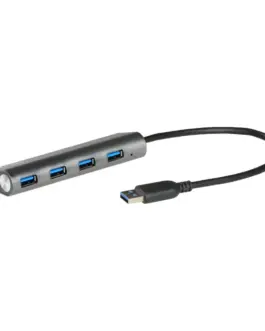 Alternative view of i-tec USB 3.0 Metal HUB Charging - 4 ports with power/charging