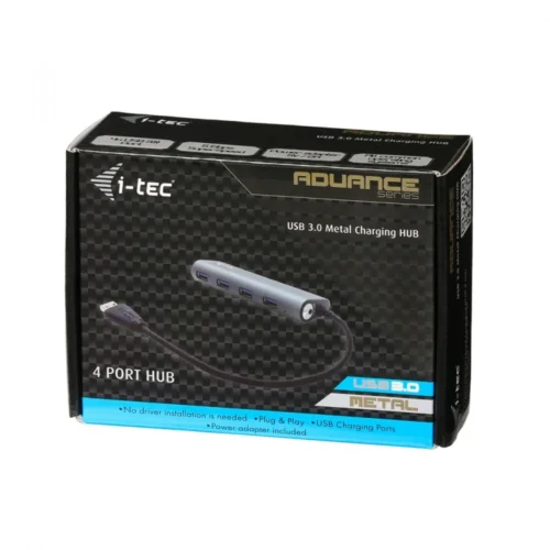 i-tec USB 3.0 Metal HUB Charging – 4 ports with power/charging