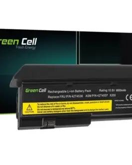 Батерия за лаптоп GREEN CELL IBM Lenovo ThinkPad X200 X201 X201i 42T4534 10.8V