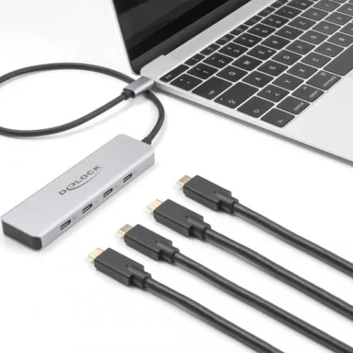 Alternative view of USB хъб Delock 64231, USB-C - 4 x USB-C, 10 Gbps