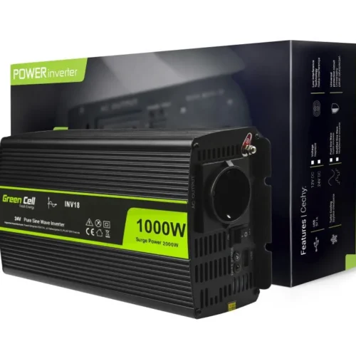 Alternative view of Инвертор GREEN CELL 24V/1000W  чиста синусоида