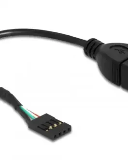 Кабел DeLock USB Pin header женско > USB 2.0 type-A женски 20 cm