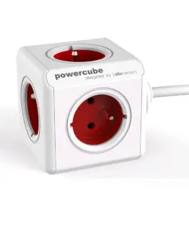 Allocacoc PowerCube Extended 3m 2304 червен