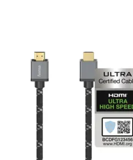Кабел HAMA Ultra HD HDMI мъжко - HDMI мъжко 8K 48GB/s Метал 1 м Позл. конектори