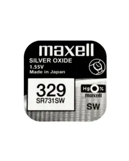 Бутонна батерия сребърна MAXELL SR731 SW / 329/ 1.55V