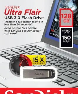 SanDisk ULTRA FLAIR USB 3.0 128GB