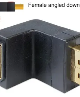 Alternative view of Адаптер Delock, DisplayPort мъжко - DisplayPort женско, 90°