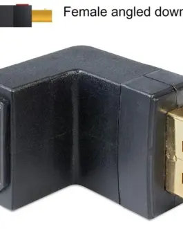 Alternative view of Адаптер Delock, DisplayPort мъжко - DisplayPort женско, 90°