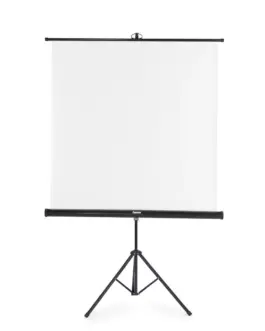 Екран на стойка 125x125 cm 2 в 1 мобилен комплект 21575