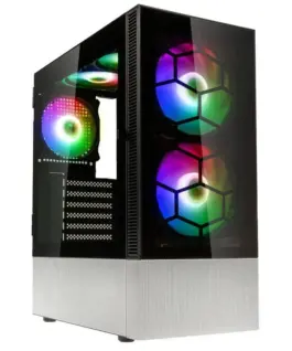 Кутия за компютър Kolink Observatory MX Glass ARGB TG Mid-Tower Черно/Бяло