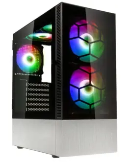 Кутия за компютър Kolink Observatory MX Glass ARGB TG Mid-Tower Черно/Бяло