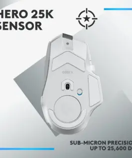 Геймърска мишка Logitech G502 X Plus White Lightsync RGB