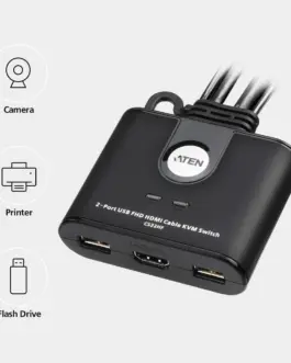 Alternative view of Превключвател KVM ATEN CS22HF, Дву портов USB HDMI