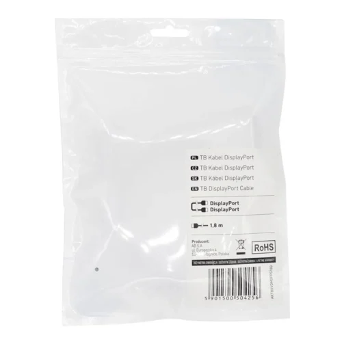 TB DisplayPort кабел M/M 1.8 m. черен v 1.1