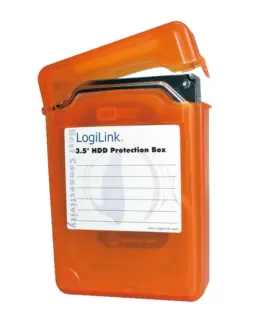 Alternative view of LogiLink Protective box for HDD 3.5, оранжев