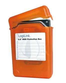 Alternative view of LogiLink Protective box for HDD 3.5, оранжев