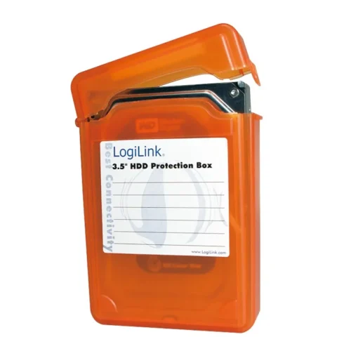 Alternative view of LogiLink Protective box for HDD 3.5, оранжев