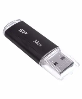 Silicon Power Pendrive ULTIMA U02/PLASTIC 32GB USB 2.0 черен