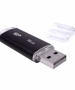 Silicon Power Pendrive ULTIMA U02/PLASTIC 16GB USB 2.0 черен