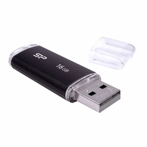 Silicon Power ULTIMA U02/PLASTIC 16GB USB 2.0 черен